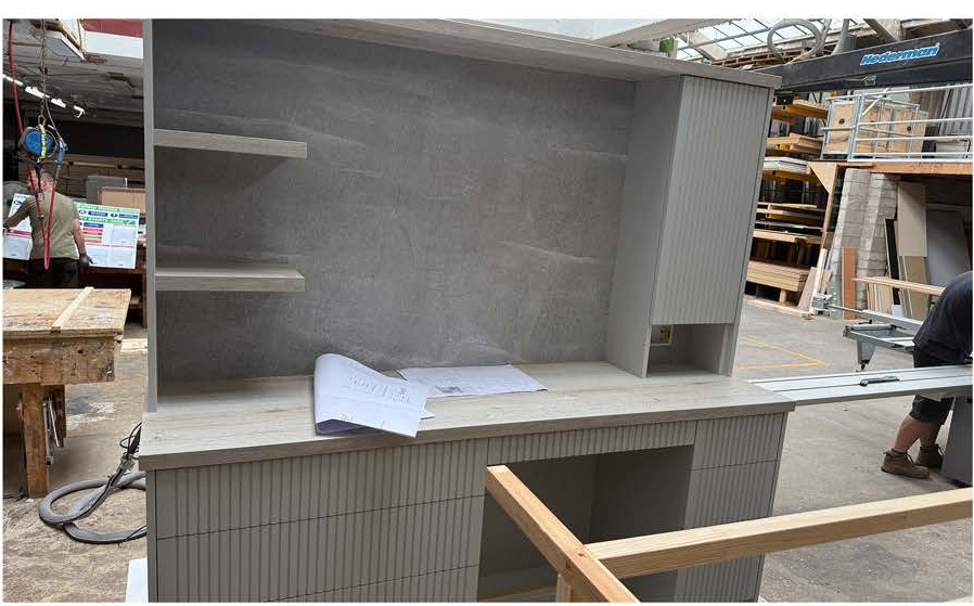 Solid surface worktop fabrication